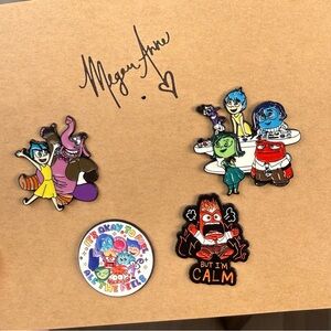 Colorful Cartoon Character Brooch Set